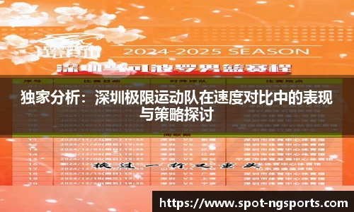 独家分析:深圳极限运动队在速度对比中的表现与策略探讨